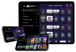 Xtreme HD IPTV on Tablet and Phones: About Graphical illustration